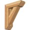 Ekena Millwork Traditional Slat Rough Sawn Bracket w/ Offset Brace, Western Red Cedar, 6"W x 18"D x 22"H BKT0604X18X22TRA06RWR - alternate 1